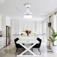 thumbnail image 5 of Wellspeed Modern 42 in. Indoor Matte White Dimmable Ceiling Fan with 3 Blades and Remote Control, 5 of 16