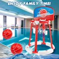 thumbnail image 5 of Pool Basketball Hoop for Kids, Floating Inflatable Toys with 3 Pool Balls and Pump, Swimming Pool Toy for boys and Girls, 5 of 8