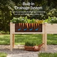 thumbnail image 6 of Best Choice Products 72x24x30in Raised Garden Bed, Elevated Wood Planter Box for Patio w/ Divider Panel - Natural, 6 of 8
