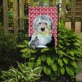 thumbnail image 2 of Carolines Treasures LH9171-FLAG-PARENT Old English Sheepdog Hearts Love and Valentines Day Portrait Flag  multicolor, 2 of 2