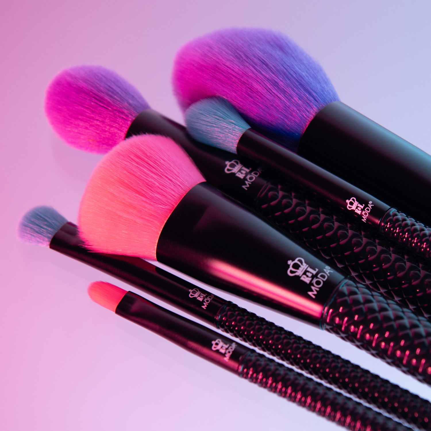 Moda Brush Neon Nights 6-Piece Makeup Brush Kit photo 3