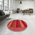 thumbnail image 4 of Ahgly Company Machine Washable Indoor Rectangle Abstract Fire Engine Red Area Rugs, 2' x 3', 4 of 7