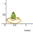 thumbnail image 4 of 14k 9x6mm Pear Peridot ring, 4 of 4