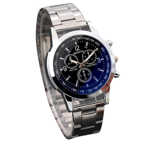 Resicozy Mens Watch Men’s Quartz Watches Stainless with Date Window for Business Work Sport Casual Elegant Gifts Black