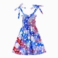 thumbnail image 5 of CAUYDY 4th of July Kids Outfit Toddler Girls Dresses Baby Independence Day Dress Children Girls' American Flag Print Clothes 1T 2T 3T 4T 5T 6T (Sizes 4-5 Years,Sky Blue), 5 of 5