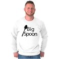 thumbnail image 4 of Big Little Spoons Cute Matching Set Men's Big & Tall Long Sleeve Graphic Tee Brisco Brands 2X, 4 of 6