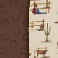 thumbnail image 5 of Sweet Jojo Designs Wild West Cowboy Horseshoe Print Boy Baby Bassinet Fitted Sheets Set 2 Piece, 5 of 6