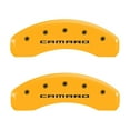 MGP 4 Caliper Covers Engraved Front & Rear Gen 5/Camaro Yellow finish black ch