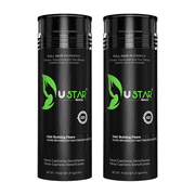 2 Pack - Ustar Hair Building Fiber Dark Brown 0.97 oz/27.5 G