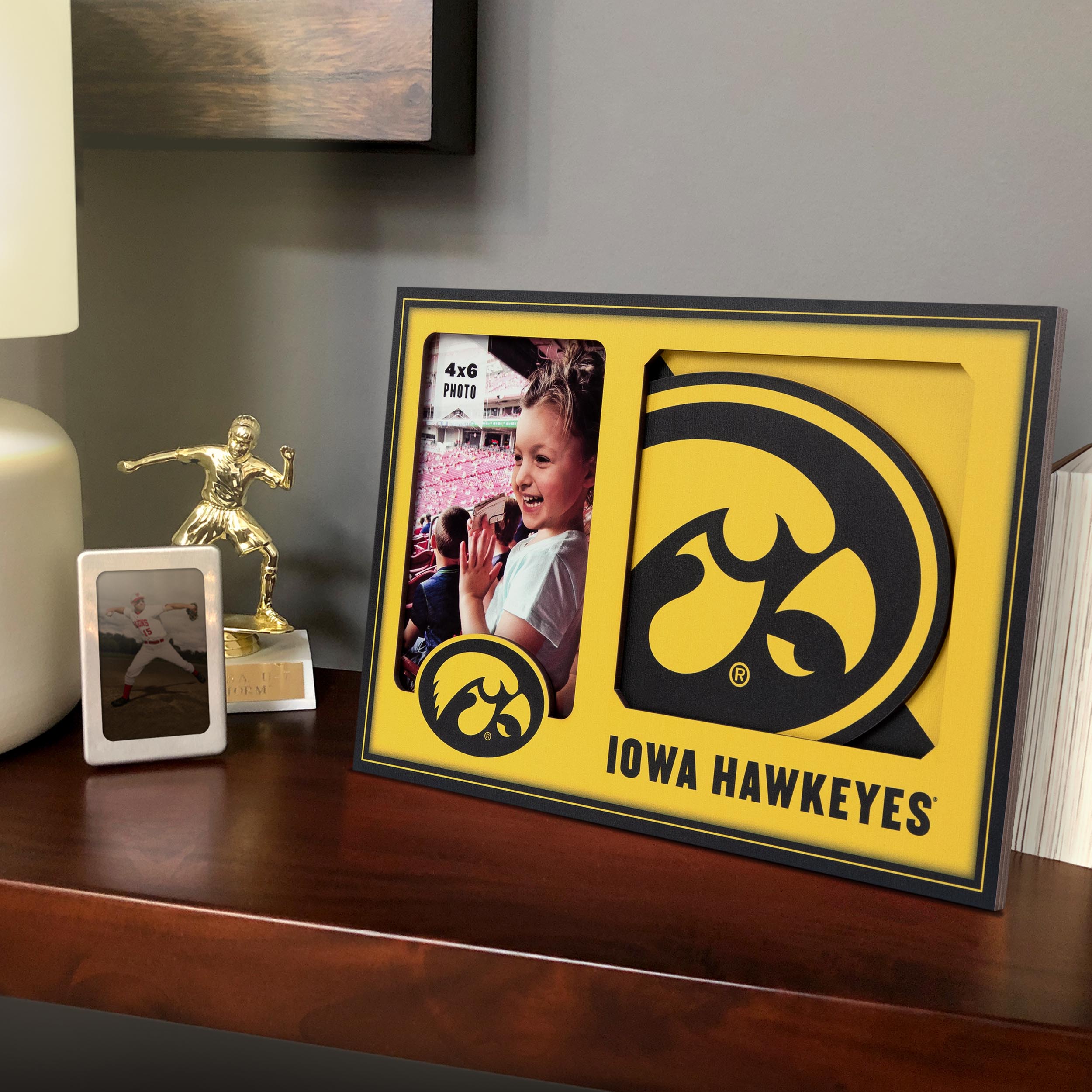 Iowa Hawkeyes 3D Logo Picture Frame