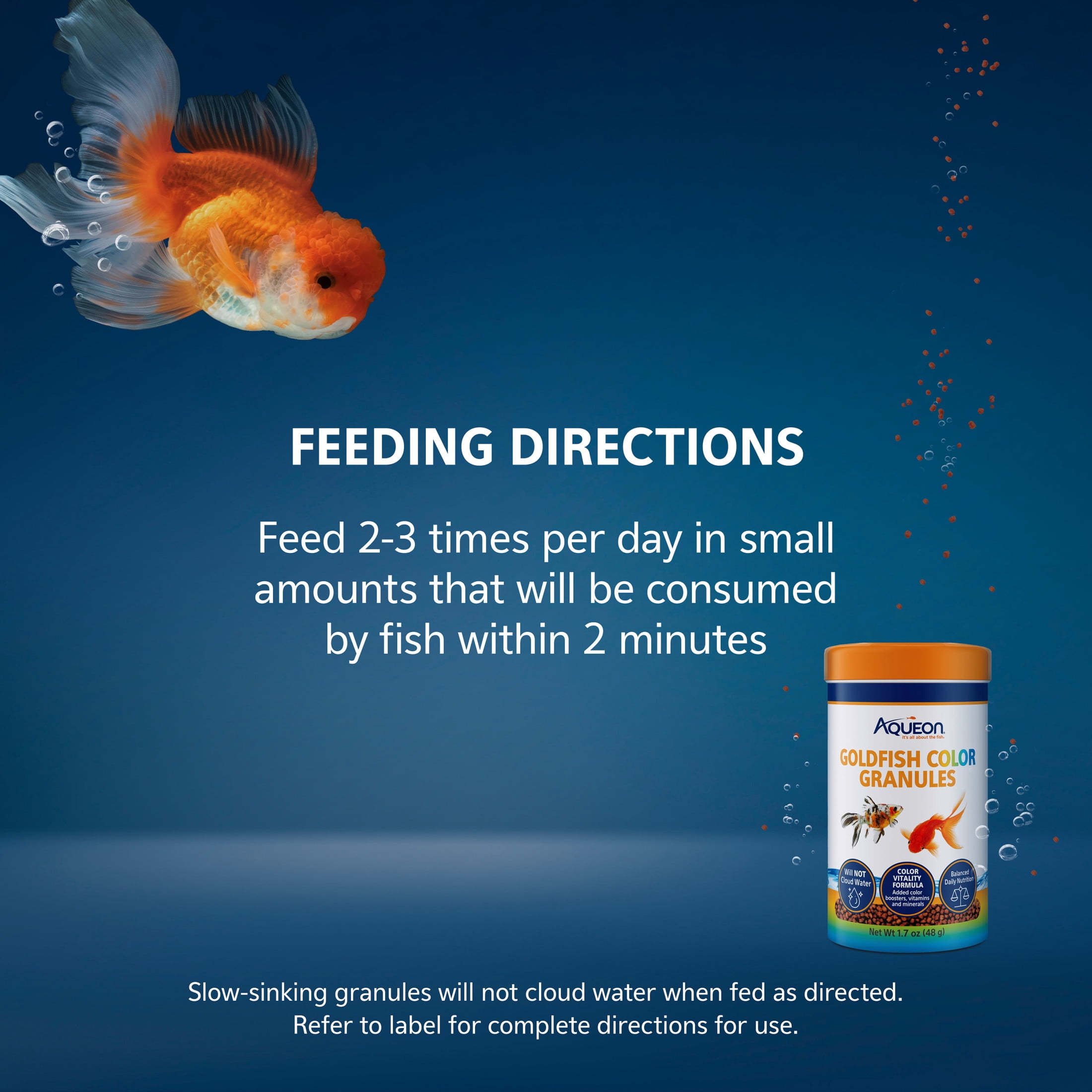 Aqueon Goldfish Color Granules 1.7 ounces