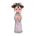 thumbnail image 4 of Estatua de niña de resina, centro de mesa antiguo tradicional chino, muñeca artesanal Gato de 12 x 8 x 155 cm, 4 of 9