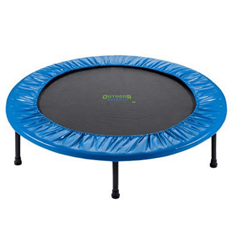 Outdoor Heights Mini Trampoline for Kids Adults 36 inch Fitness Rebounder Foldable