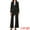 Black, variant on 2Pcs Women's Dressy Office Blazer and Pants Set XS Brown