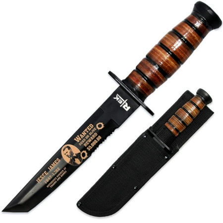 RT 6686-JJ 12 Rtek Jesse James Tanto Blade Fixed Blade Knife with Sheath