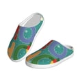 thumbnail image 2 of Lsque Ho Ho Ho Pattern Womens Comfort Cotton on Scuff With Memory Foam and Anti-skid Sole Slipper-42/43, 2 of 7