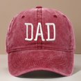 thumbnail image 2 of Gyexs Dad Baseball Cap Man Hat Embroidered Funny Print Dad Hats Adjustable Strap Cotton Baseball Hat Embroidered Father Day #Wine, 2 of 5