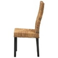 thumbnail image 4 of Baxton Studio Laymi Modern Bohemian Dark Brown Mahogany Wood and Banana Fiber Dining Chair, 4 of 7