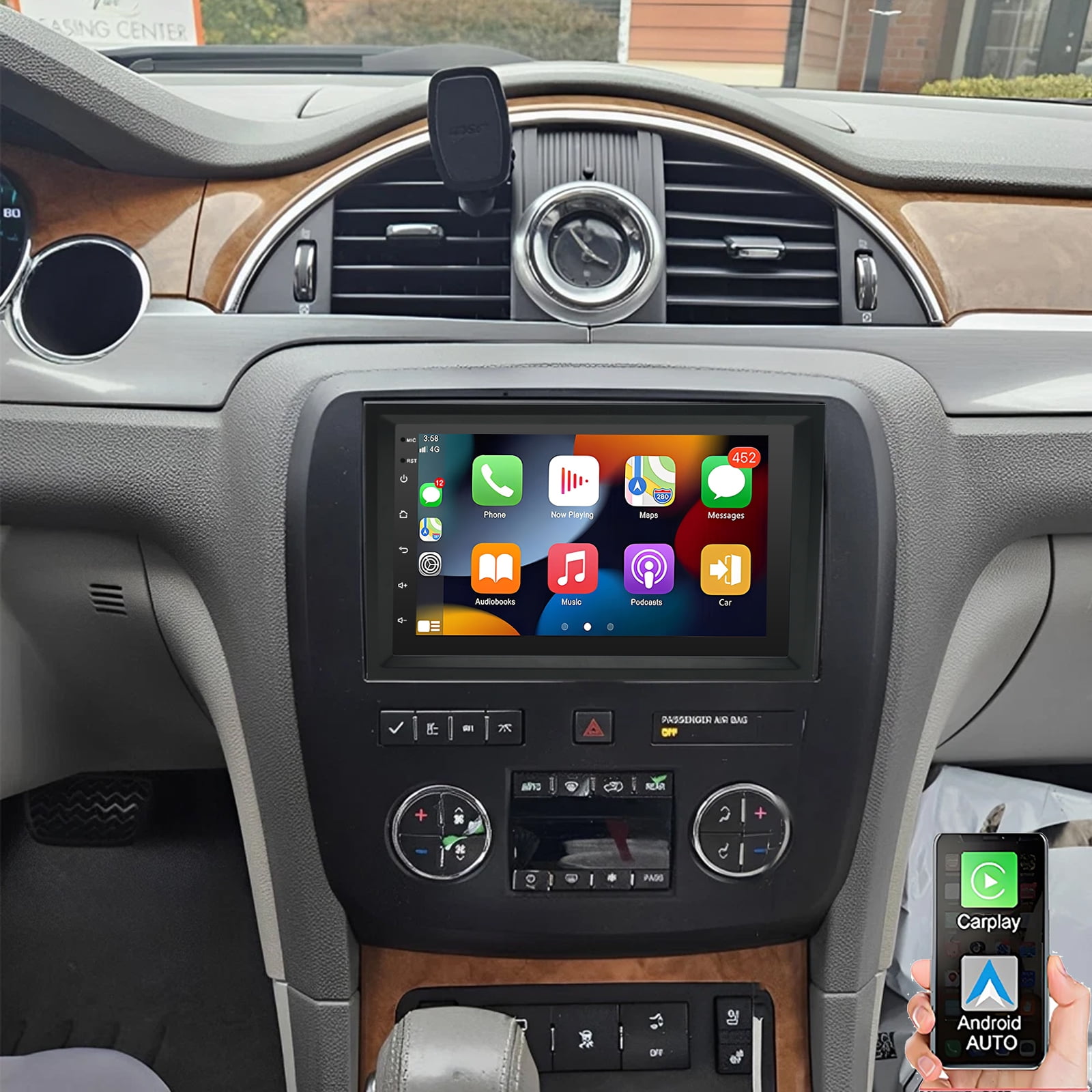 Eforcase 7 Inch Android 15 Car Stereo for Chevrolet Colorado 2015-2022 Double Din Touch Screen Car Audio Receiver with Wireless CarPlay Android Auto GPS Navi WiFi AHD SWC Backup Camera