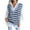 Blue, variant on Fesfesfes Women Sweaters Vest Casual V-Neck Stripe Knitted Pattern Vest Ladies Loose Sweater Tops Tops on