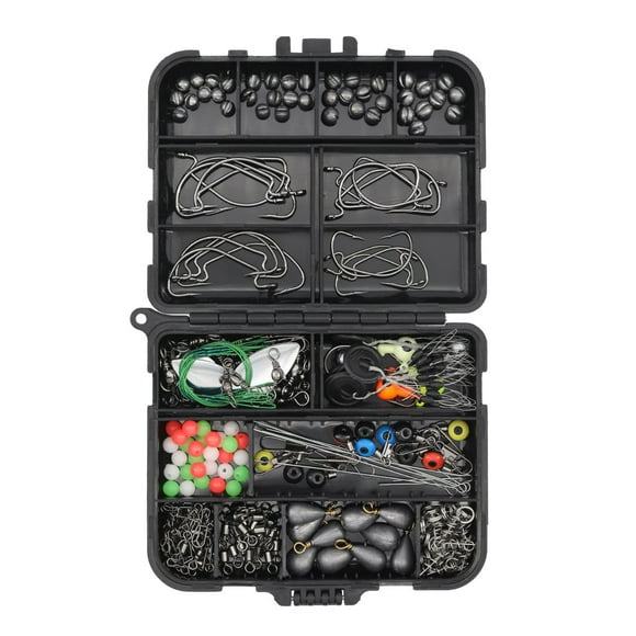 246pcs/box Fishing Accessories Including Hooks Fishing Sinker Weights