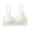 White, variant on Womens Front Closure Yoga Sleep Bra with Adjustable Side Buckles Lace Trim Seamless Comfort for Movement and Rest