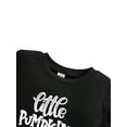 thumbnail image 3 of goowrom Children Halloween Printed Pattern Pullover, Black Round Collar Tops, 3 of 7