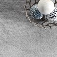 thumbnail image 6 of nuLOOM Layne Soft Silky Faux Rabbit Fur Area Rug, 7' 6" x 9' 6", Light Gray, 6 of 9