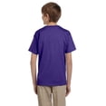 thumbnail image 2 of The Fruit of the Loom Youth HD Cotton T-Shirt - PURPLE - L, 2 of 2