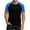 #023 Blue-A1, variant on T -Shirts for Men Raglan Sleeve Crewneck Elastic Outdoor Tops Basic Short Sleeve Soft Gym Pullover