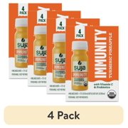 (4 pack) Suja Organic Immunity Turmeric Pineapple Wellness Shots, 1.7 fl oz Bottle, 4-Pack