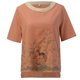 thumbnail image 3 of Gibobby Playera Corte clásico para Mujer Camisa manga corta para mujer Camiseta corta con estampado floral Cauasl verano con cuello redondo sólido(Rosa,XL), 3 of 5