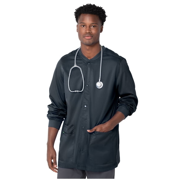 Landau ProFlex Tailored Fit Stretch 3-Pocket Warm-Up Scrub Jacket for Men 3170