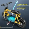 thumbnail image 3 of Caroma 750W Electric Scooters with Seat for Adults, 16" Fat Tire for All-Terrain, 30Miles Max Range, 20mph Top Speed, Commuter Ebike for Adults&Teens, Motorcycle Style, 3 of 8