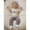 thumbnail image 4 of BemeyourBBs Baby Boy Thanksgiving Outfit Turkey Long Sleeve Sweatshirt Plaid Pants, 4 of 9