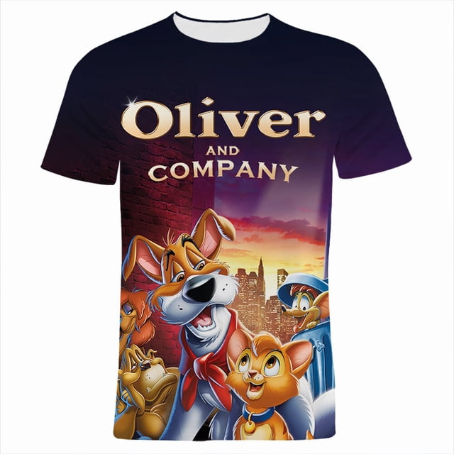 Oliver Unternehmen 3D Druck männer Kleidung Mode Sommer Übergroßen Frauen camisetas Disney película dibujos animados Anime Kinder camiseta xuanjing unisex