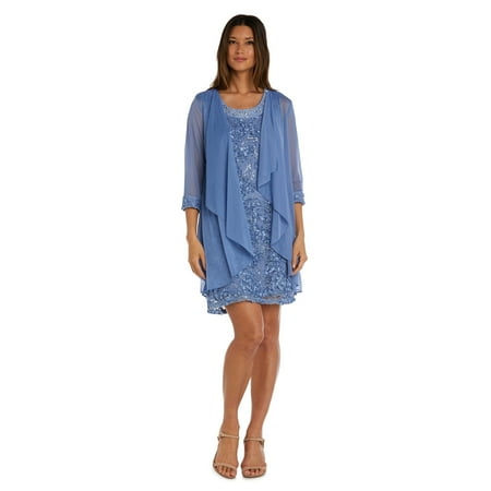 R&M Richards Mother of the Bride Plus Size Short Dress 7078W