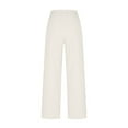 thumbnail image 4 of VEKDONE Cotton Linen Palazzo Pants for Women Elastic High Waisted Wide Leg Pants Solid Color Loose Fit Casual Long Pants Summer Baggy Straight Trousers with Pockets, 4 of 7