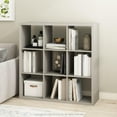 thumbnail image 3 of HomeStock Open Back Decorative Cube Storage Organizer-Arrangements:9 Cube,Finish:Light Gray, 3 of 8
