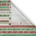 thumbnail image 5 of Ambesonne Christmas Grommet Curtain, Xmas Words Ceremony, 50" x 96", Apple Green White, 5 of 6
