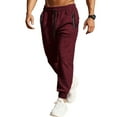 thumbnail image 2 of Pantalones de licra para hombre, de color liso, ajustados, con bolsillos en las piernas y cintura elástica., 2 of 9