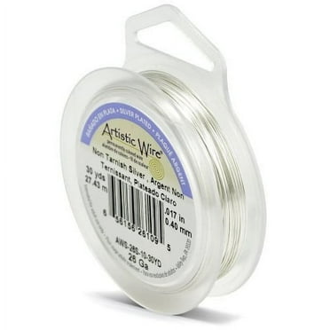 Artistic Wire 26-Gauge Tarnish Resistant Silver Wire, 30-Yard