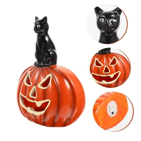 

Back to School Clearance Garden Lamps Cat Pumpkin Accessories Pumpkin Nightlight Halloween Home Decoration Ornament Resin Crafts by BnGAJN