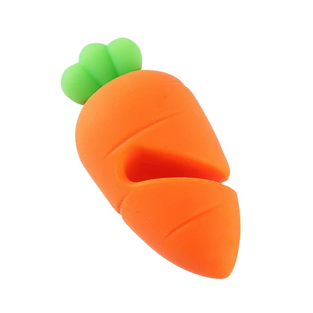 Wdhugt Silicone Pot Lid Lifter Carrot Shaped To Prevent Overflow And Keep Stove Clean 3X3X6 Centimeters Heat Resistant And Reusable 1 Piece Set For Kitchen Use B