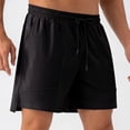 thumbnail image 3 of OGLCCG Men's Gym Shorts Quick Dry Wide Leg Sports Workout Running Shorts Casual Summer Outdoor Training Short with Pockets,XL,Black, 3 of 6