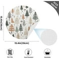 thumbnail image 4 of Coolnut Christmas Trees Placemats Set of 1 Non-Slip Heat Resistant Dining Table Place Mats Washable Kitchen PVC Weave Table Mats Home Decor Gifts, 4 of 7