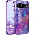 thumbnail image 1 of JZWAL-for Google Pixel 9/9 Pro Case, Pixel 9/9 Pro Phone Case Glow in The Dark Nebula Pattern Cover Military Grade Protection Bumper, Slim Thin Luminous Cases for Google Pixel 9/9 Pro, Purple, 1 of 4