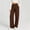Brown women wide leg pants a1, variant on Bzdzmqm Women's Wide Leg Elastic Waist Pants with Pockets Solid Casual Lounge Long Pants Workout Summer Travel Fashion, Dark Gray S