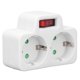 thumbnail image 3 of Adaptador convertidor de potencia estándar europeo, enchufe iluminado con interruptor 2P, resistente al agua, 16A, 250V, 3 of 9