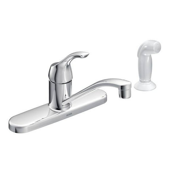 Moen Adler Chrome One-Handle Low Arc Kitchen Faucet